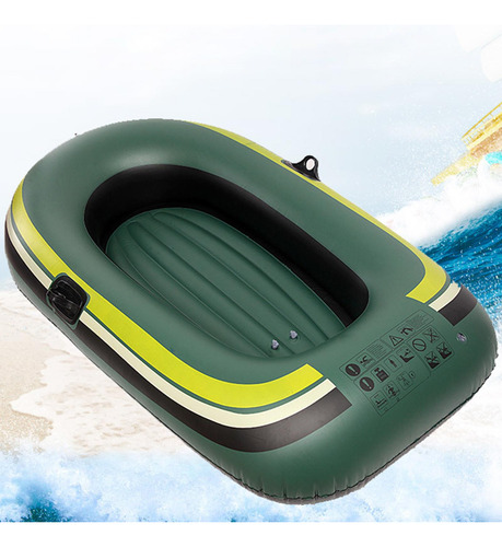 Bote Inflable De Pesca En Kayak, Bote 2 Personas Con Remo