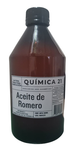 Aceite De Romero 500ml Puro Sin Aditivos. Uso Cosmético