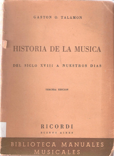 Historia De La Música, Talamon