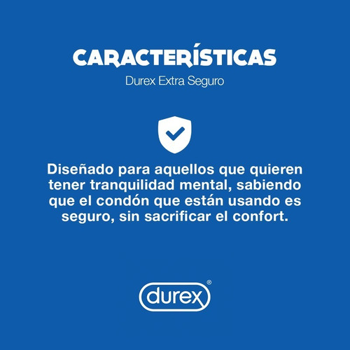 Durex Extra Seguro, 18 Condones De Látex Lubricados