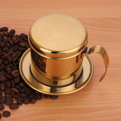 Cafetera De Goteo De Café Vietnamita Con Tasa Acero Inoxidab