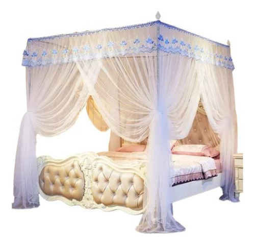 Dosel De Tela Mosquitera 4 Puertas Para Cama Matrimonial Mosquitera Tamaño King Mosquitera Para Cama