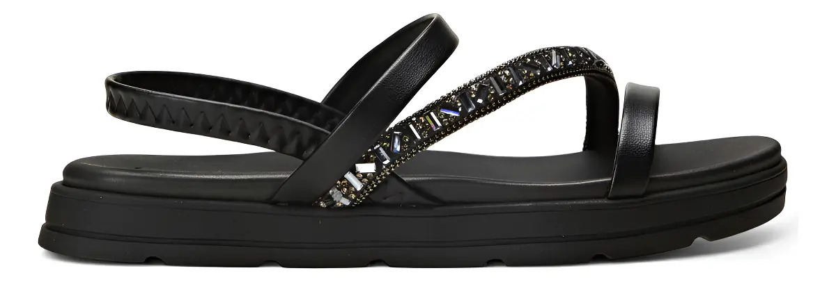Sandália Papete Casual Feminina Flatform Moleca
