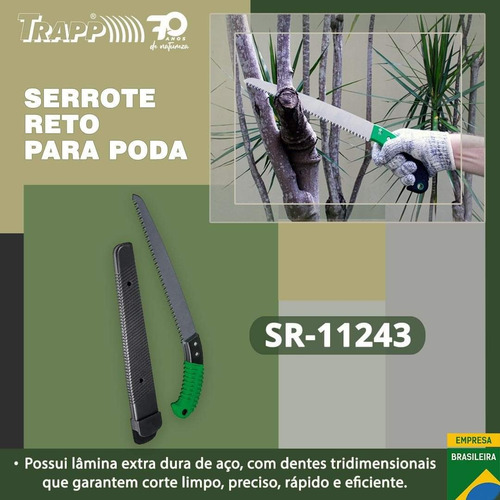 Imagem 2 de 2 de Serrote Para Poda Reto Trapp Sr 11243