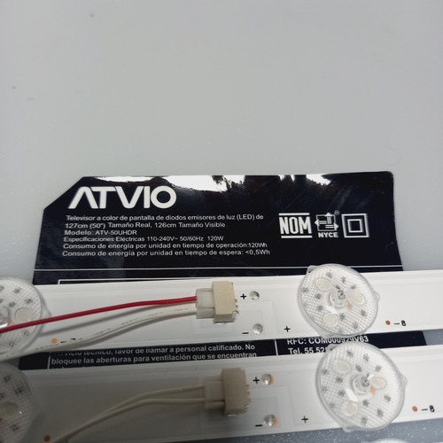 Kit De Leds Para Pantalla Atvio Modelo Atv-50uhdr (Usado)