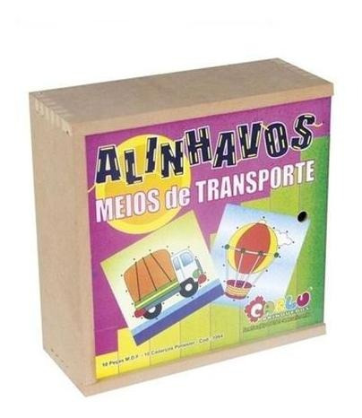 Alinhavos Meios De Transporte Mdf 20 Peças Carlu 1064