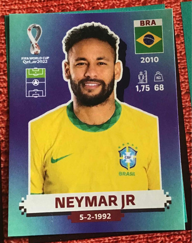 Neymar Jr Quatar 2022 Panini
