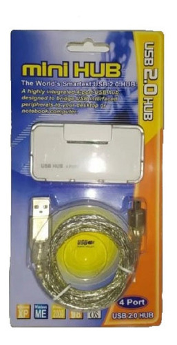 Pack 2 Multiplicador Hub Usb 2.0 4 Puertos W/std-01 Isonic