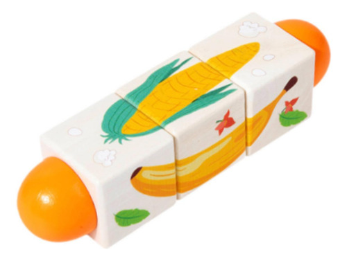 Twist De Madera Toy Brain Teaser Padre Frutas Verduras
