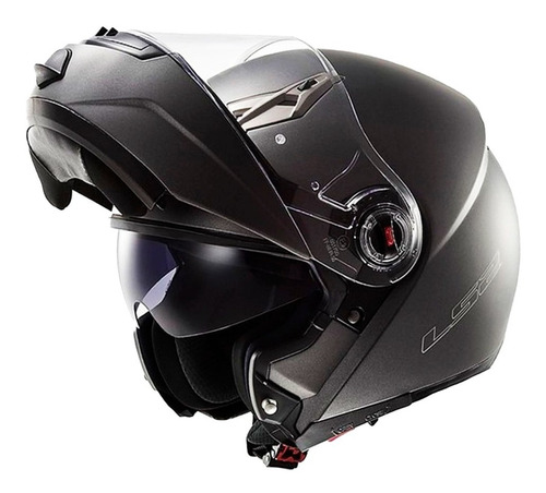 Casco Abatible Ls2 Ff370 Easy Titanio Matte