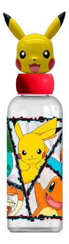 Botella Infantil Con Figura 3d Pokemon Pikachu 560ml 1013