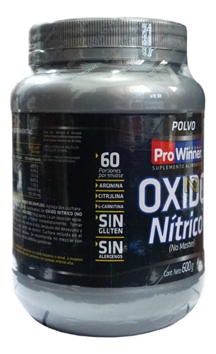 Imagen 2 de 5 de Oxido Nitrico (no Master) (600 Gr) Prowinner