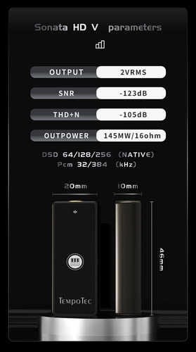 Tempotec Sonata Hd V Dac Mqa Amplificador Es9219 Ios Version