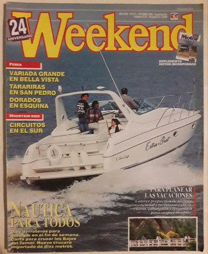 Revista Weekend N° 277 Octubre 1995 Nautica Pesca 