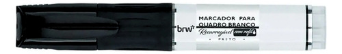 Pincel Marcador Quadro Branco Recarregável Com Refil Brw