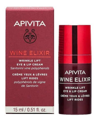 Apivita Wine Elixir Crema Ojos Y Labios Antiarrugas 15ml