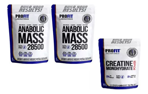 2x Hipercalórico Anabolic Mass 28500 3kg / Creatina 300g