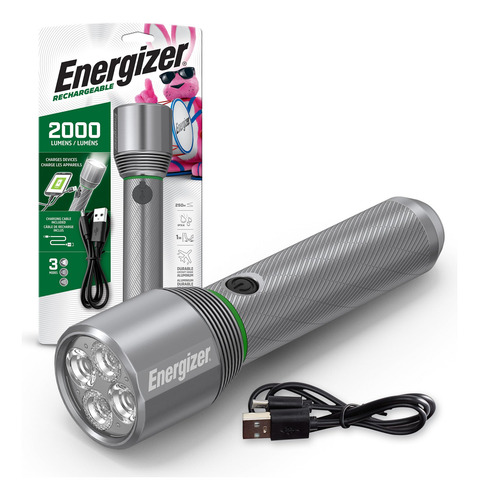 Linterna Recargable Led Energizer X2000, 2000 Lmenes, Resist