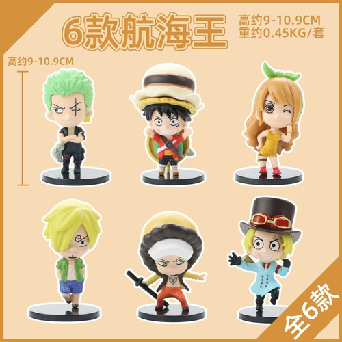 Set 6 Figuras One Piece 9-11cm
