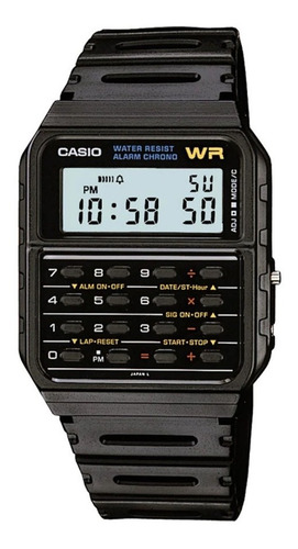 Imagen 1 de 7 de Reloj Casio Unisex Data Bank Ca-53w Calculadora