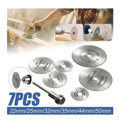 Discos Mini Sierra Hss Kit 7 Pc Para Moto Tool