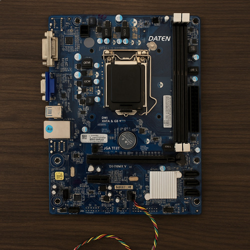 Placa Mãe Daten H110 mAtx Nvme M2 Gigalan Intel 6ª/7ª Gen Ddr3 Lga1151 Azul