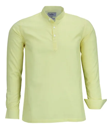 Camisa Social Amil Comfort Gola Padre 3 Botões Algodão 1802