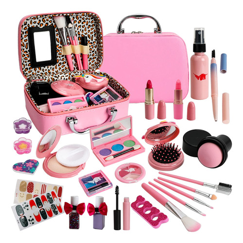 Kit De Maquillaje Lavable Para Niñas Princesas Regalo Ideal