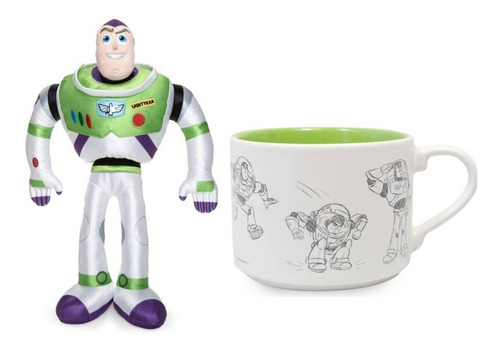 Toy Story Buzz Lightyear Taza + Mini Peluche Disney Store Uk