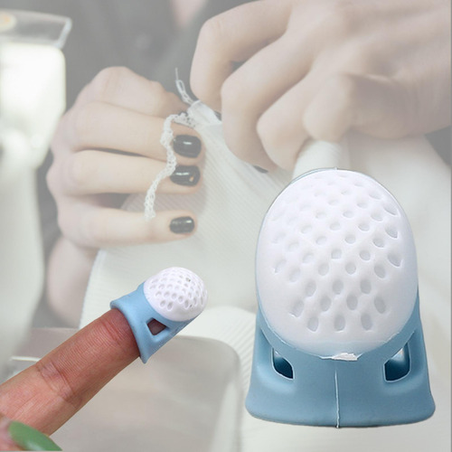 5 Protector De De Dedal De Costura De Silicona Para Acolchar