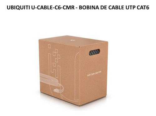 Bobina De Cable Utp Cat6 Ubiquiti U-cable-c6-cmr 305 Metros