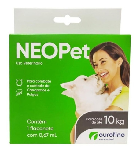 Antipulgas/carrapatos Neopet Cães Até 10kg Ourofino Promoção