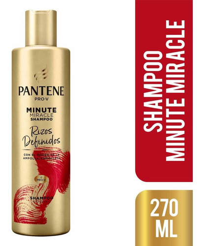 Shampoo Pantene 3 Minute Miracle Rizos Definidos 270ml