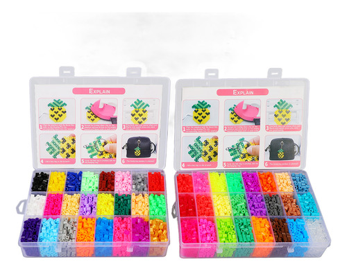 9600 Cuentas De Fusible De 48 Colores De 5 Mm Para Manualida