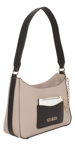 Bolsa Guess Factory Sa960317-mvm Acabado De Los Herrajes Níquel Color Rosa Correa De Hombro Rosa Diseño De La Tela Lisa