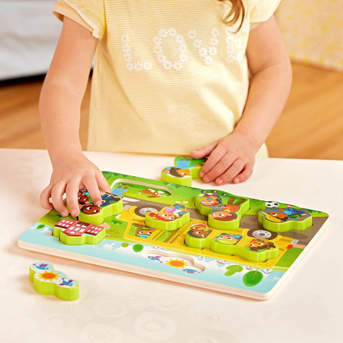 Puzzles Para/niños B. Juguetes, Autobús Escolar, Mira Y E...