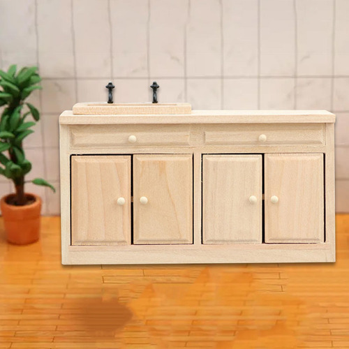 Mini Brinquedo Casa Armário Modelo 14,1 Cm X 4,8 Cm X 8 Cm