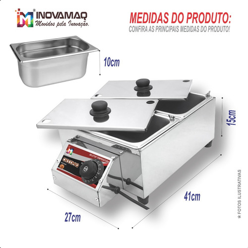 Imagem 5 de 6 de Derretedeira Multiuso Ideal P/ Chocolate 2x 2,5l - Inovamaq