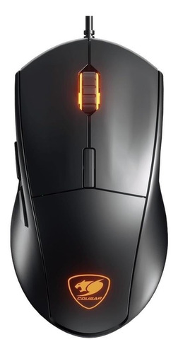 Imagen 1 de 5 de Mouse de juego Cougar  Minos XT negro