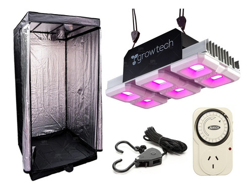 Imagen 1 de 10 de Kit Indoor Combo Carpa Cultivo Growtech 300w Accesorios - Up