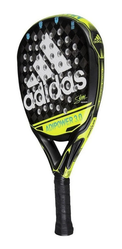 Imagen 2 de 3 de Paleta de pádel adidas Adipower 3.0 2021 blanca, azul y amarilla