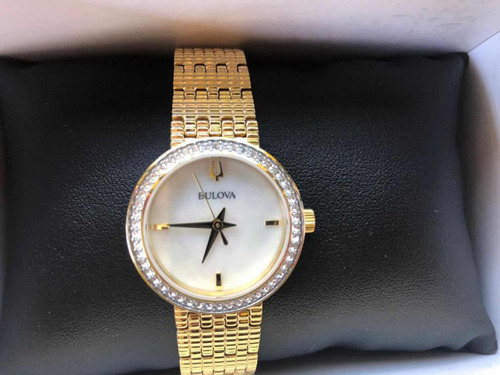 Reloj Bulova Dorado Para Mujer