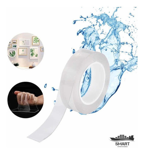 Cinta Adhesiva Mágica Nano Tape Doble Faz 30mm X 1 Mt.