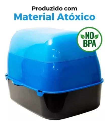 Caixa De Areia Banheiro Gato Sanitário Furba Grande Com Aba Cor Vermelho