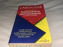 Comprar Diccionario De Sinonimos Antonimos E Ideas Afines - Larousse