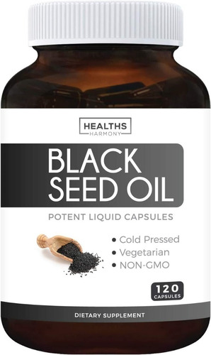Óleo Cominho Preto 120 cápsulas (aceite de semillas negras) - Original