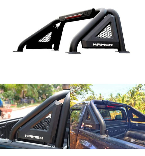 Roll Bar Antivuelco Toyota Hilux 2014 Hamer Con Stop Led