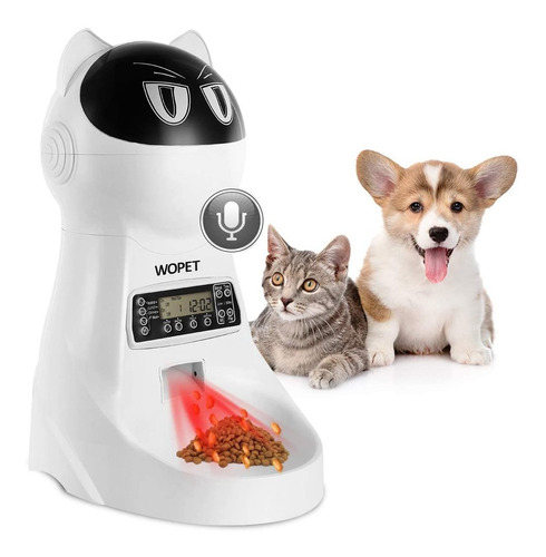  Pet Feeder,automatic Cat Feeder Pet Food Dispenser Fee...