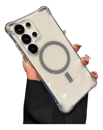 Funda Para Samsung Galaxy Esquinas Alto Impacto Transparente Case For Magsafe