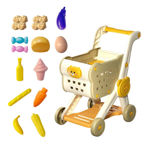 Carrito De Compras Para Niños Finge Cart De Comestibles